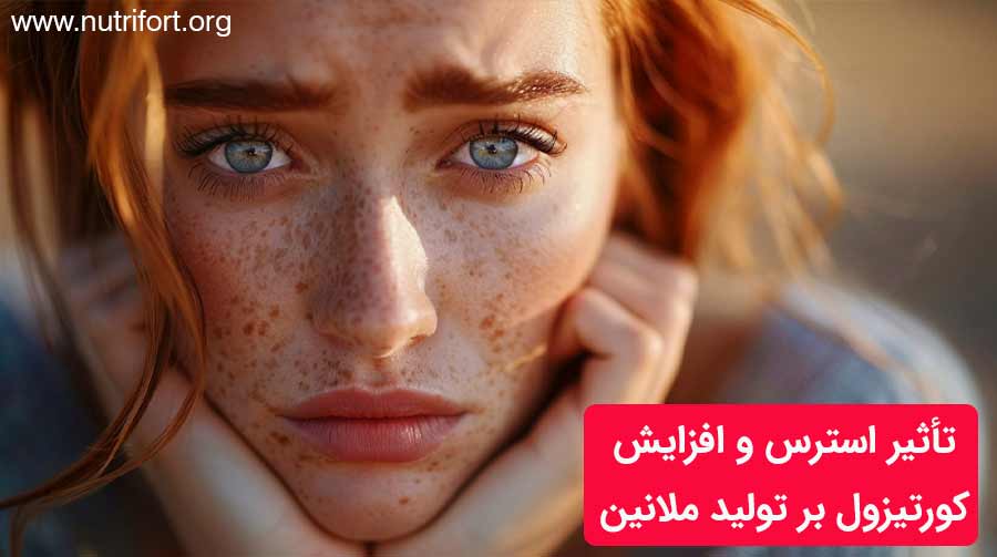 تأثیر استرس و افزایش کورتیزول بر تولید ملانین